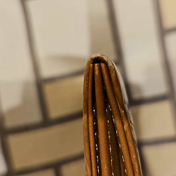 RALPH LAUREN COIN/CREDIT CARD HOLDER   CAMEL LIZARD LIKE - Picture 11 of 13